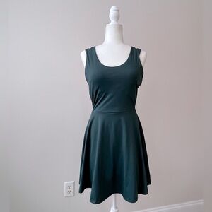 Fabletics Hunter Green Boost Performance Classic Mini Sports Dress